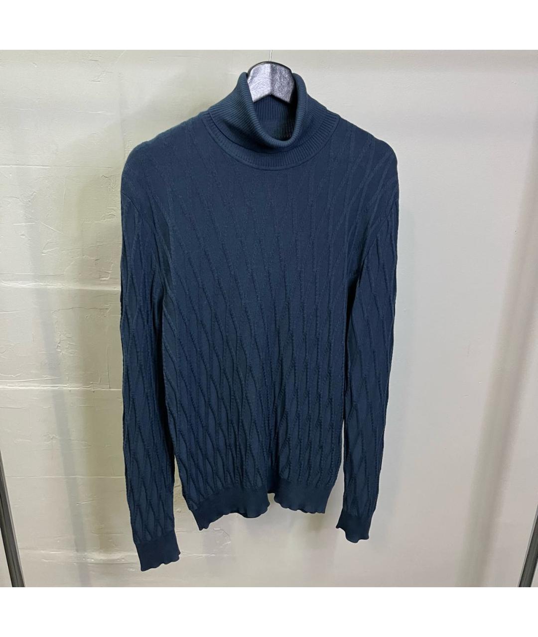 BRIONI Темно-синяя шерстяная водолазка, фото 7