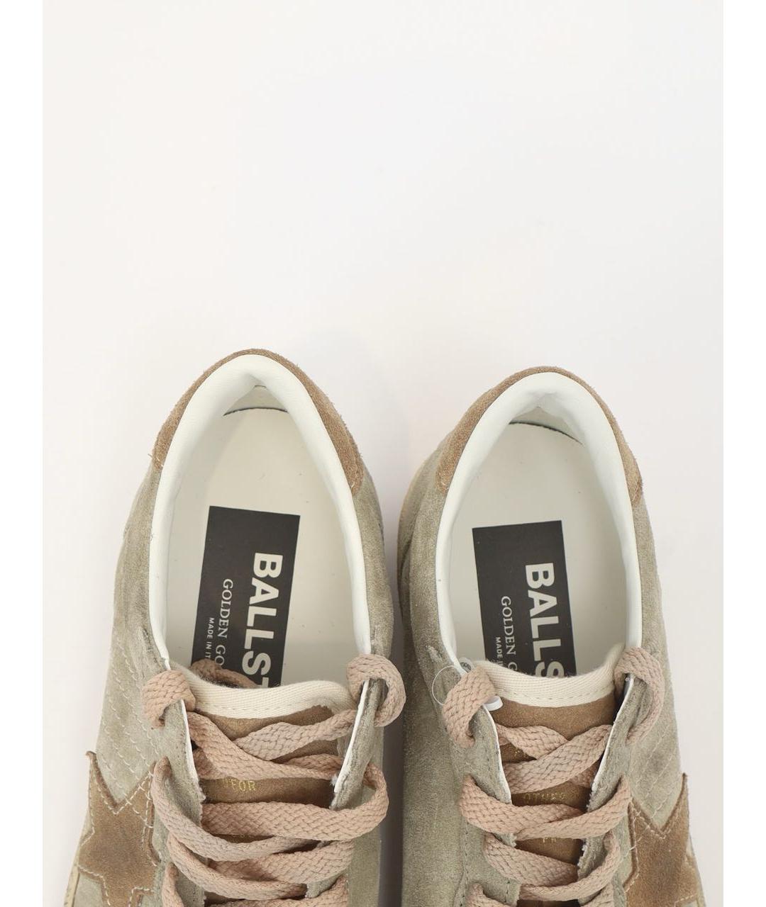GOLDEN GOOSE DELUXE BRAND Бежевые замшевые кеды, фото 6