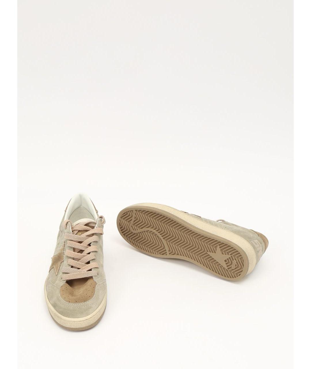 GOLDEN GOOSE DELUXE BRAND Бежевые замшевые кеды, фото 4