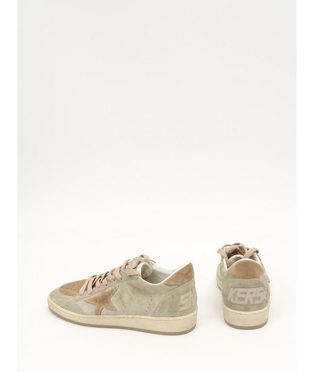 GOLDEN GOOSE DELUXE BRAND Бежевые замшевые кеды, фото 9