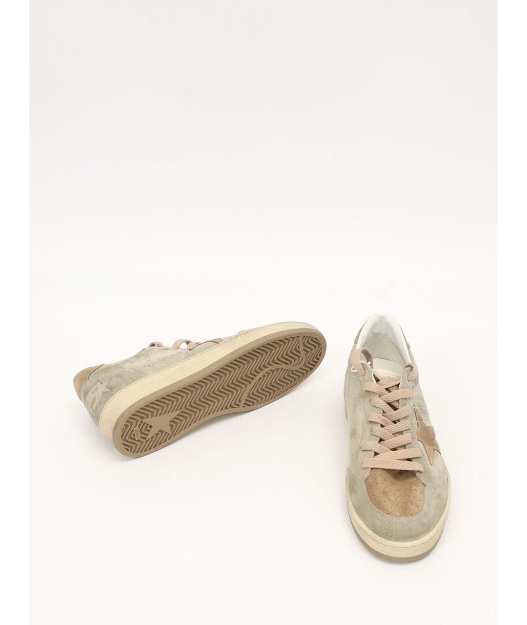 GOLDEN GOOSE DELUXE BRAND Бежевые замшевые кеды, фото 3