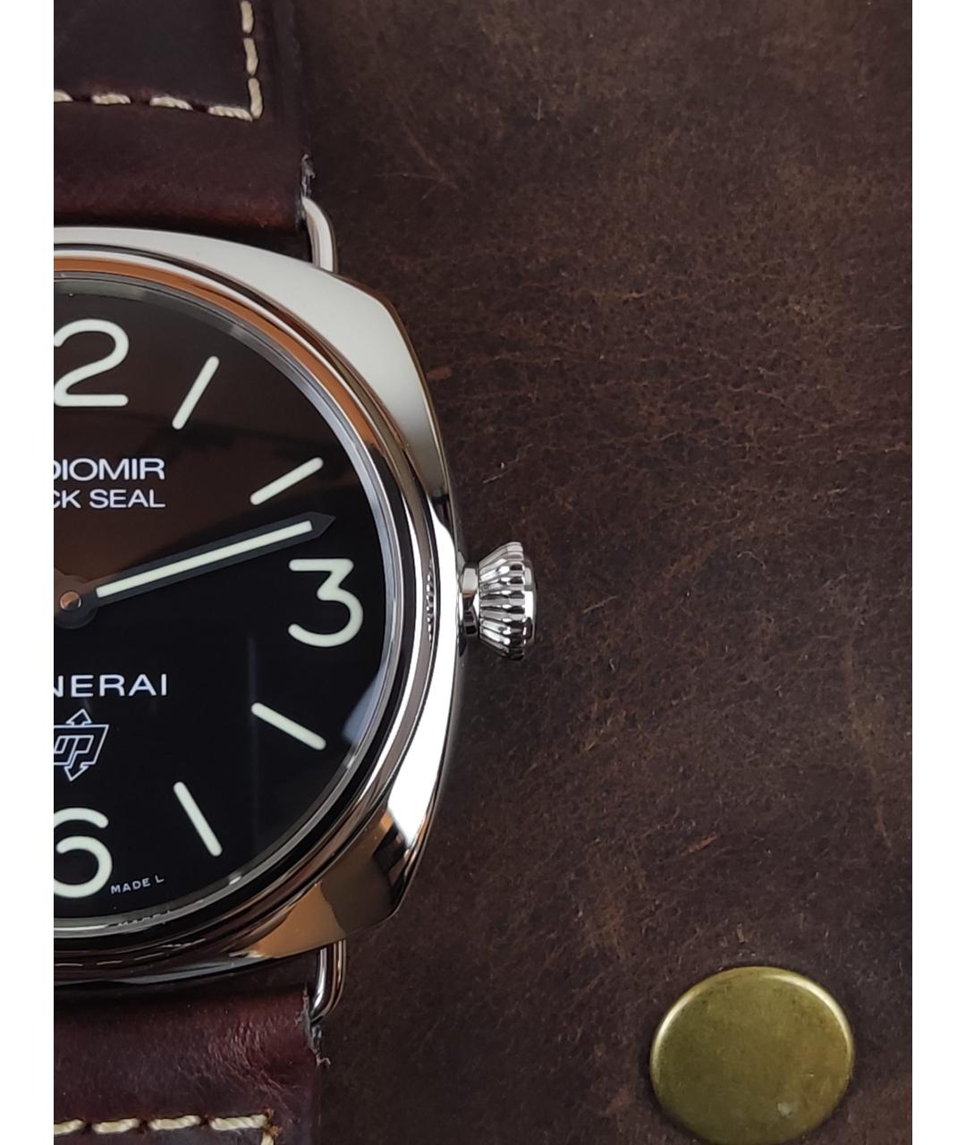 PANERAI Черные стальные часы, фото 7