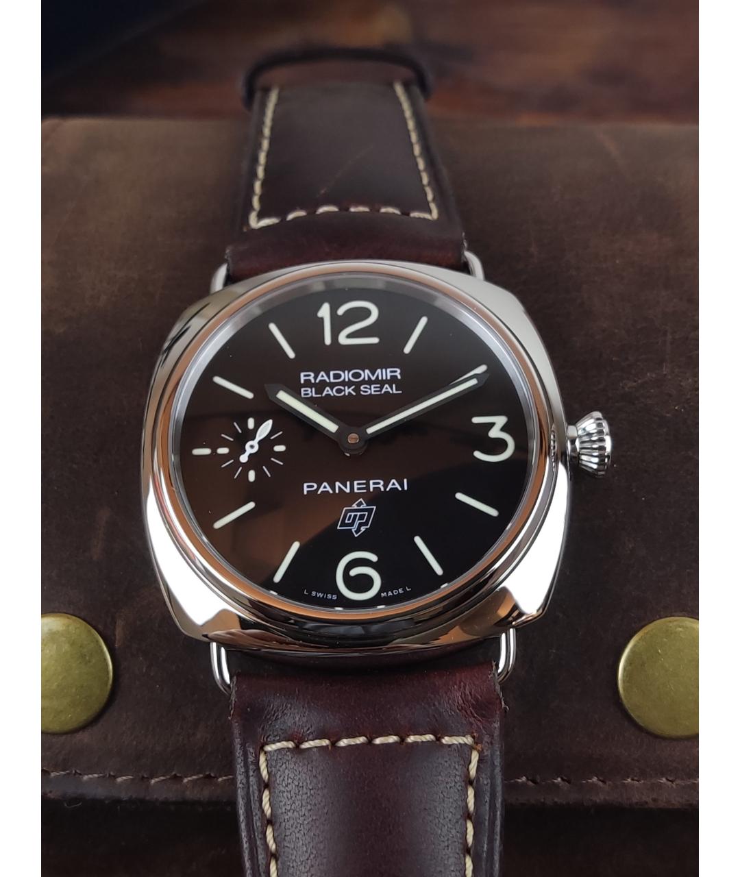 PANERAI Черные стальные часы, фото 5