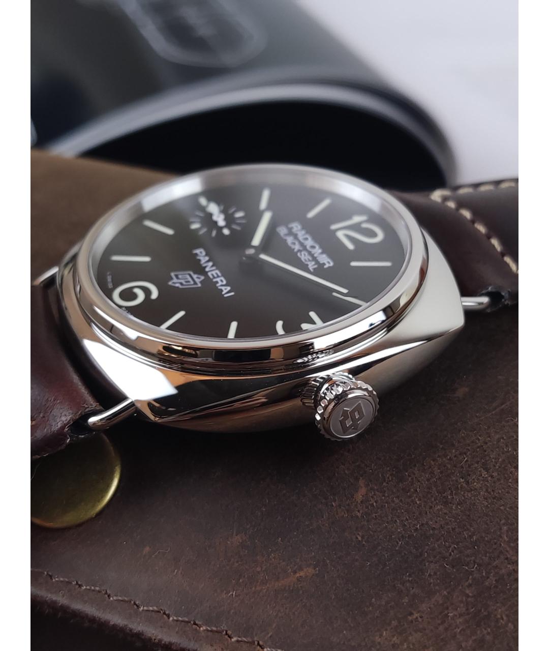 PANERAI Черные стальные часы, фото 4
