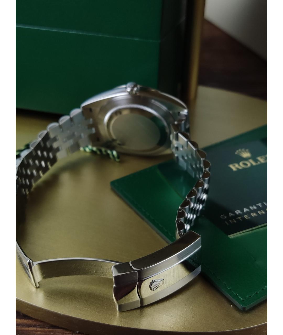 ROLEX Серебряные часы из белого золота, фото 6