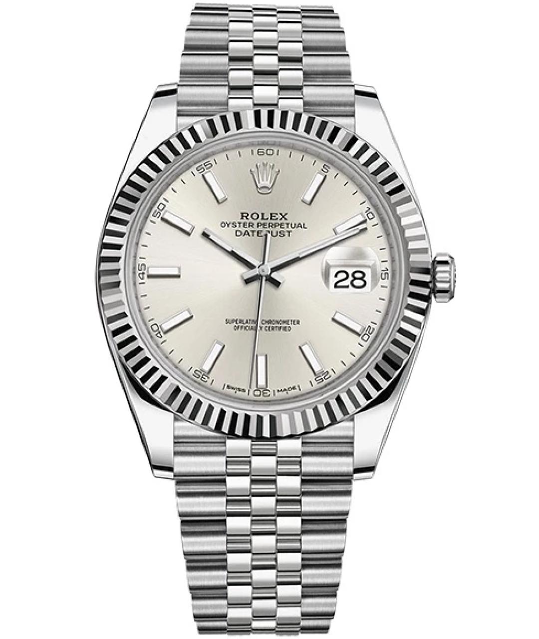 ROLEX Серебряные часы из белого золота, фото 8