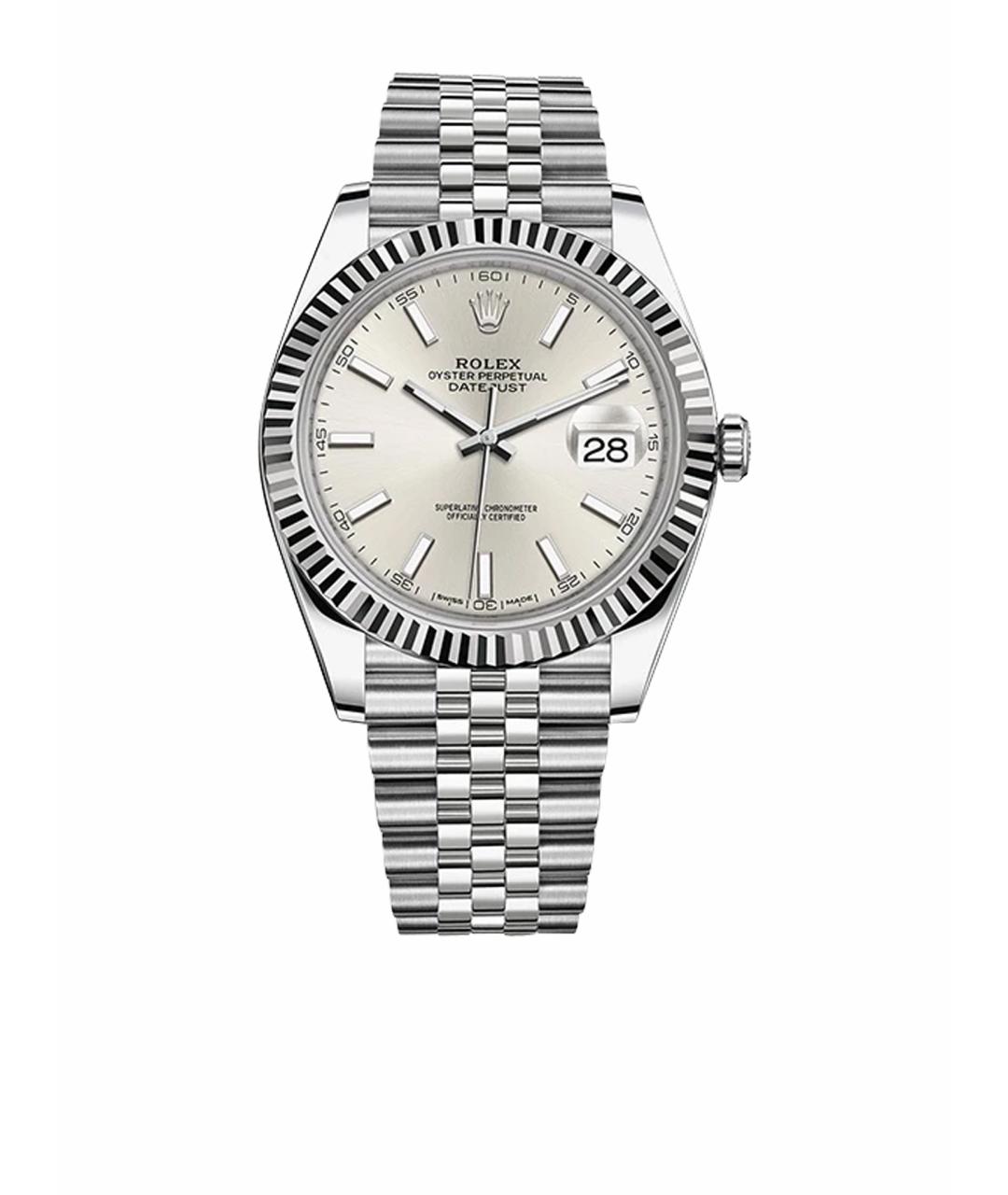 ROLEX Серебряные часы из белого золота, фото 1