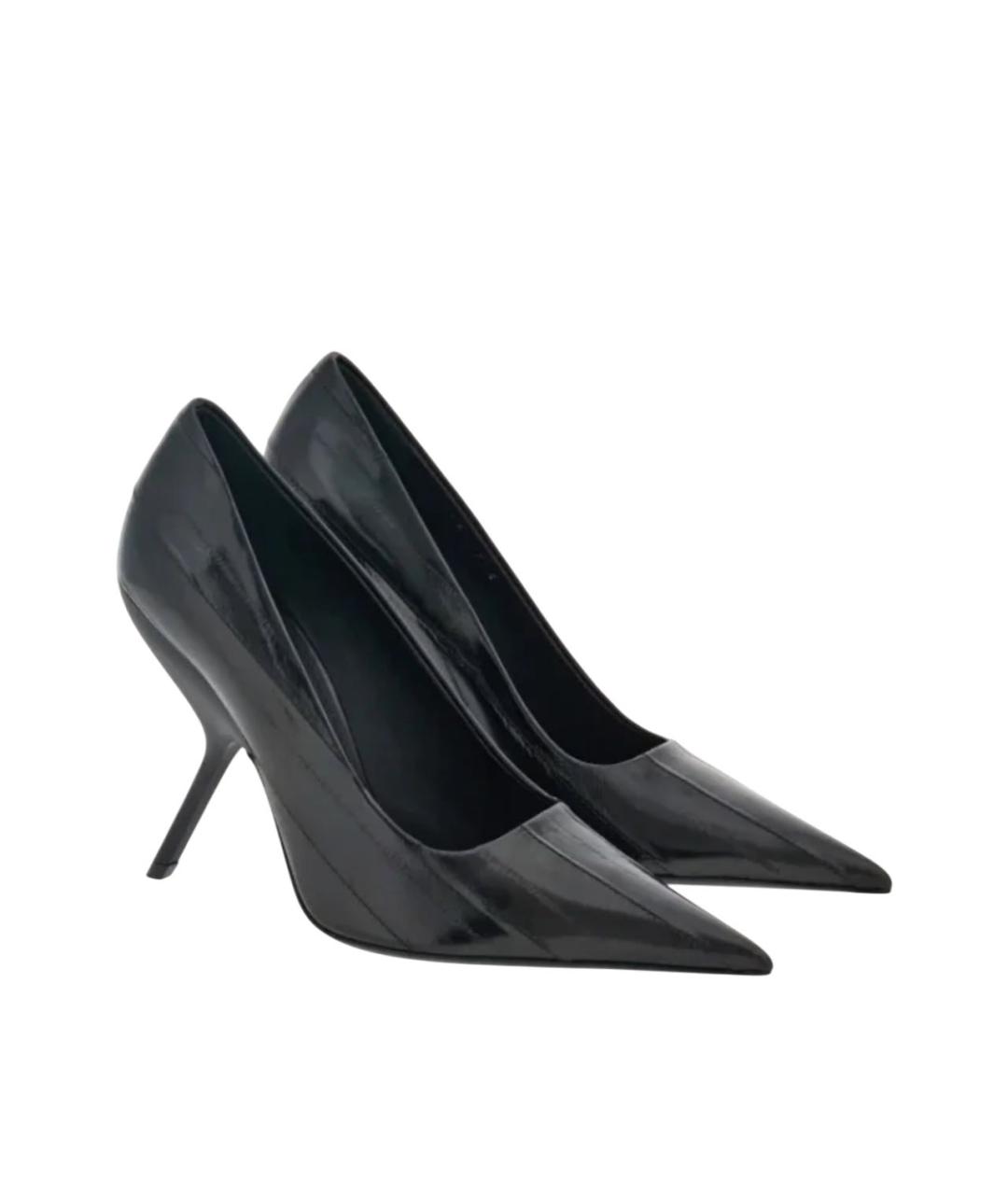 FERRAGAMO Черные кожаные туфли, фото 3