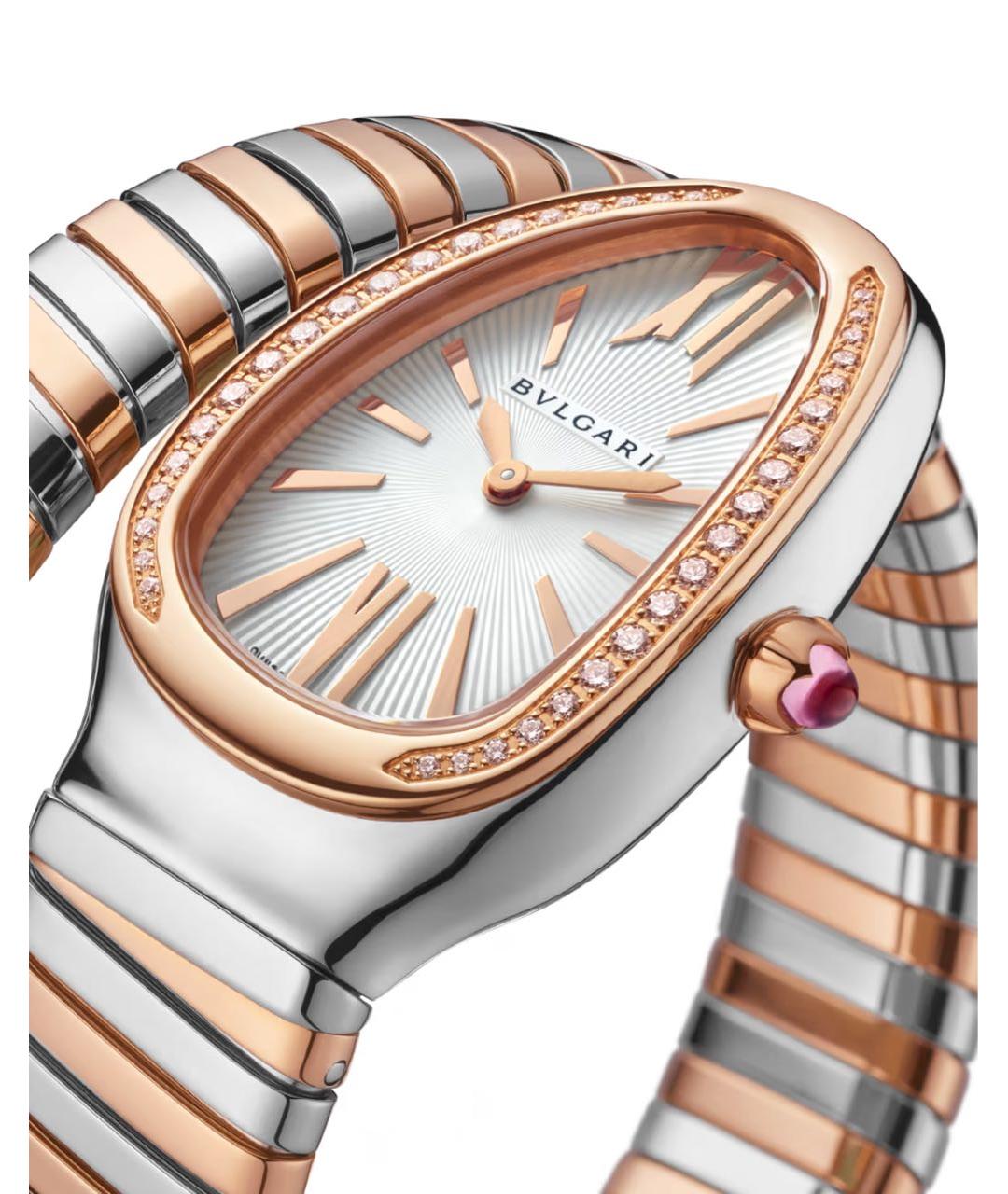 BVLGARI Серебряные часы из розового золота, фото 3