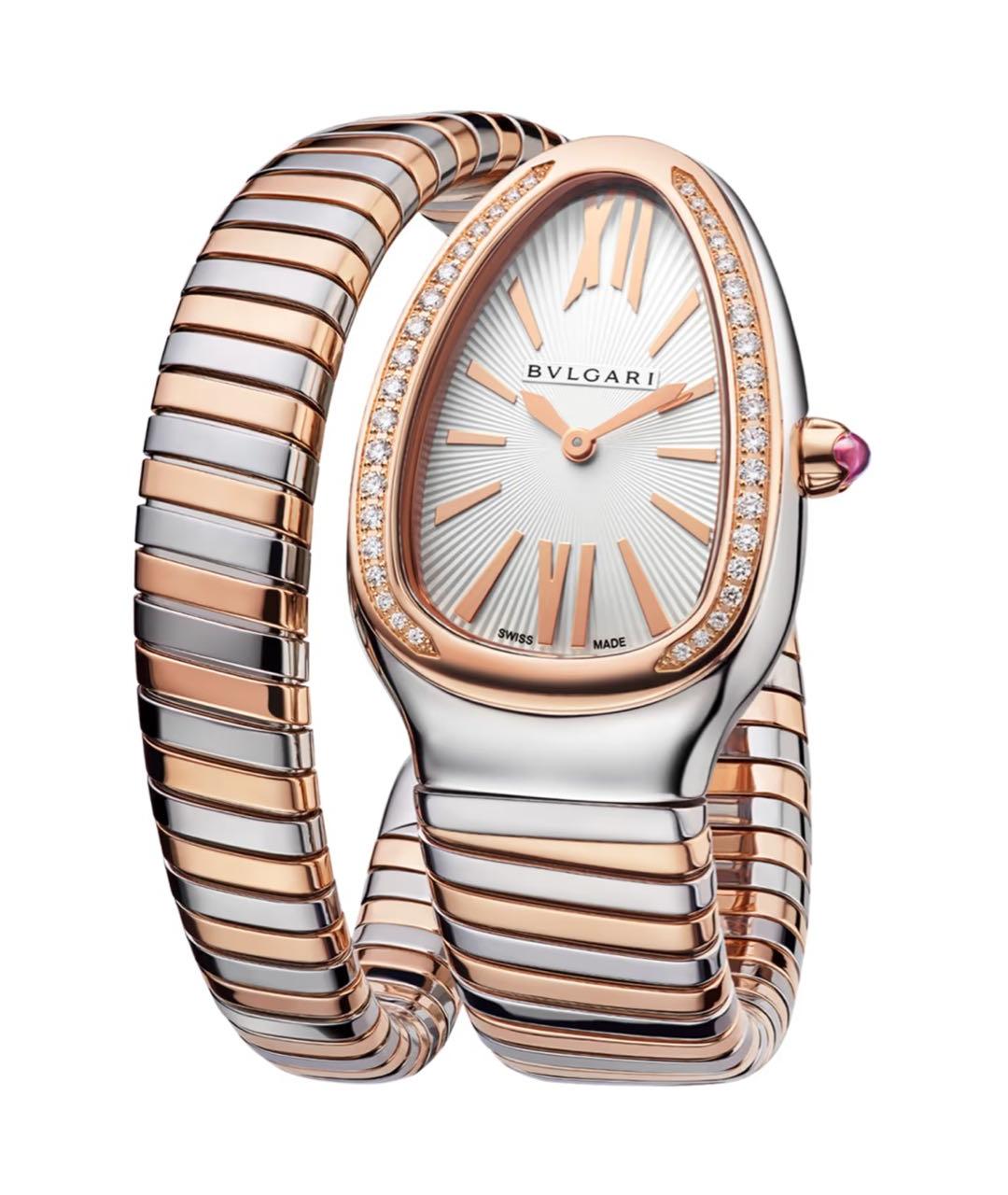 BVLGARI Серебряные часы из розового золота, фото 2