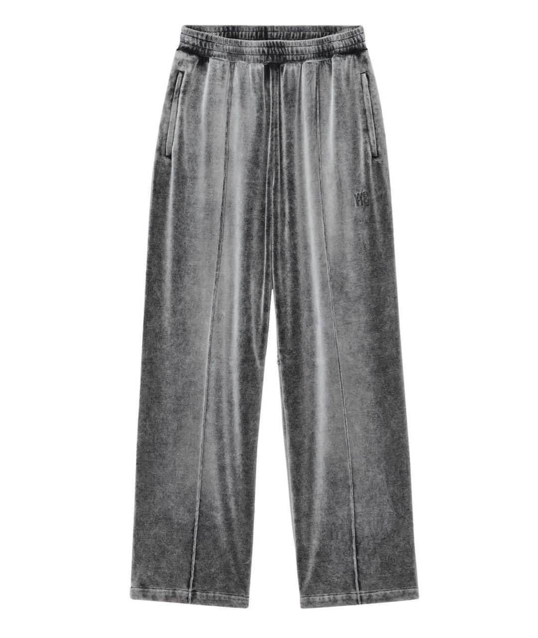 ALEXANDER WANG Серый бархатный костюм с брюками, фото 2