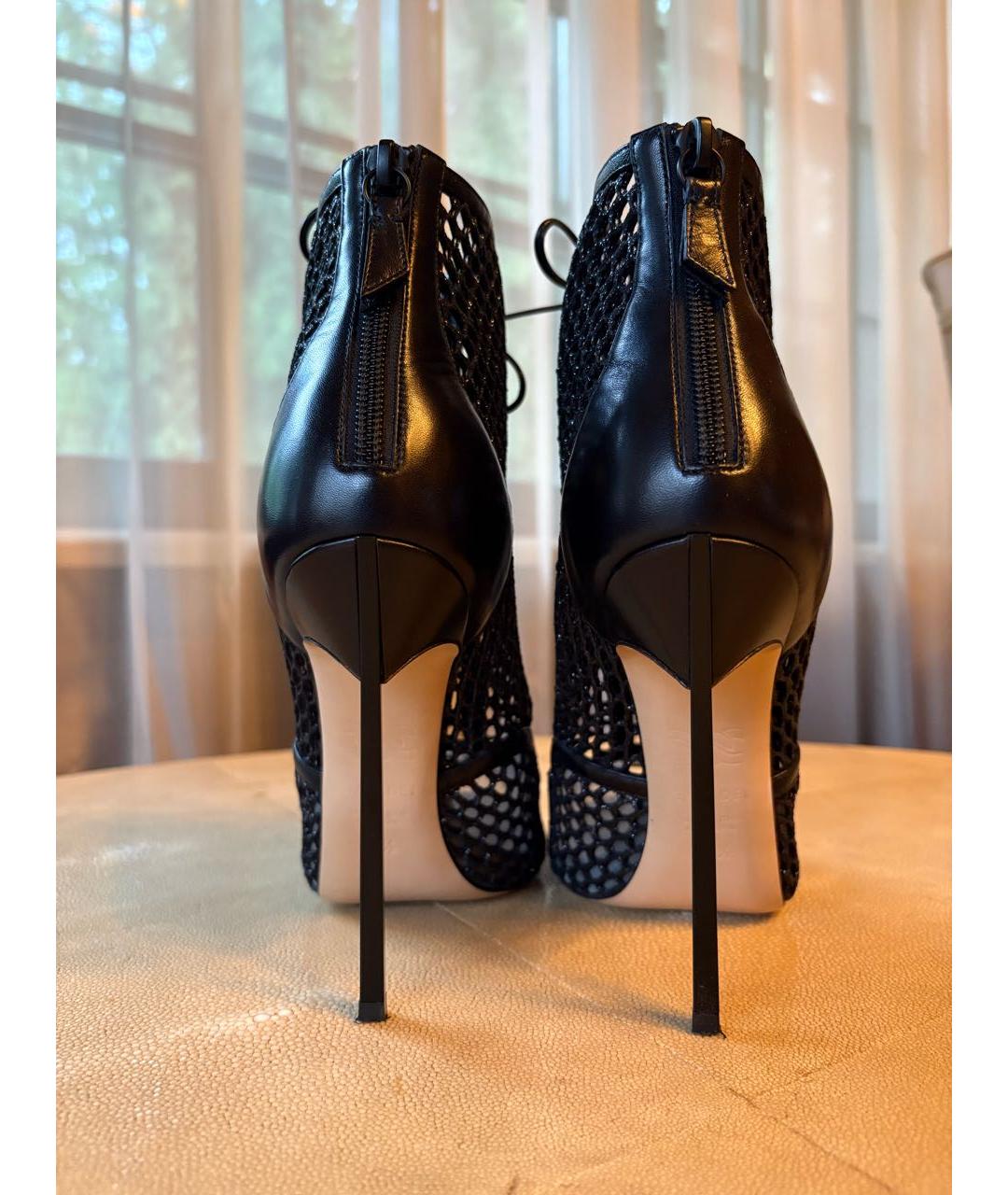 CASADEI Черные кожаные ботильоны, фото 5