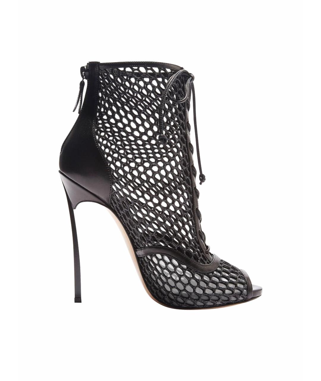 CASADEI Черные кожаные ботильоны, фото 1