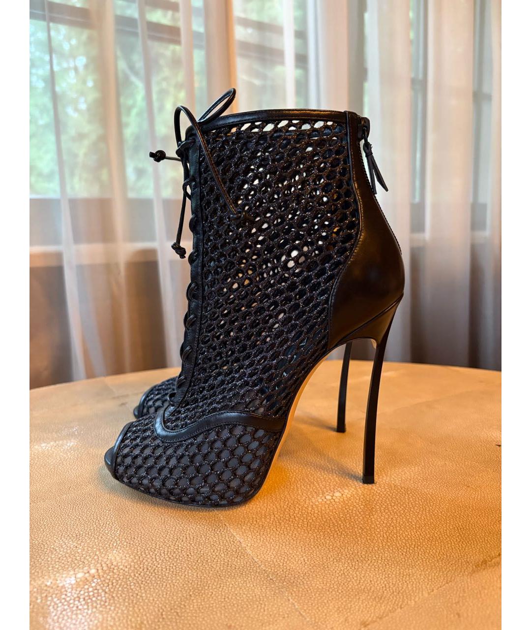 CASADEI Черные кожаные ботильоны, фото 3