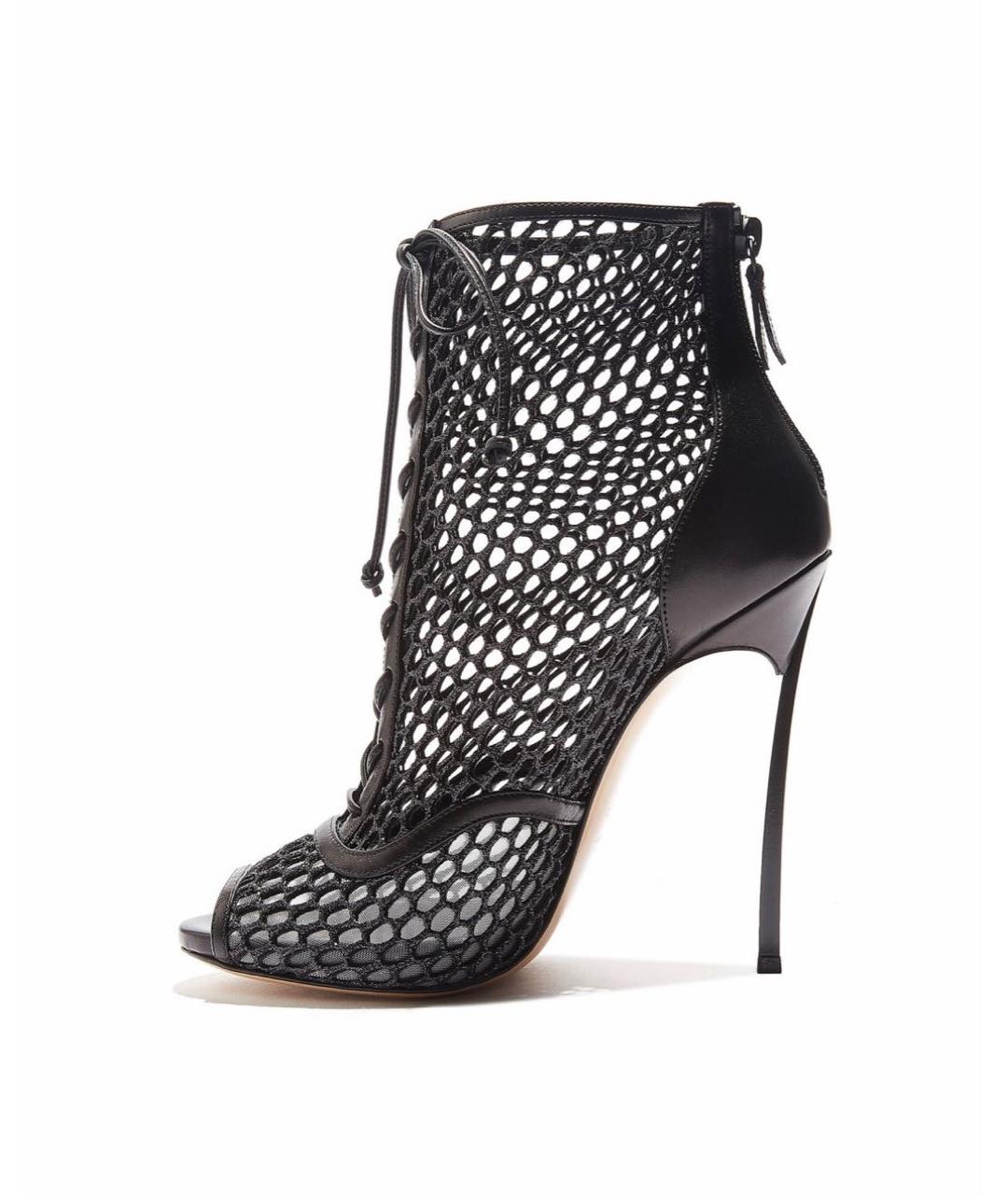 CASADEI Черные кожаные ботильоны, фото 9