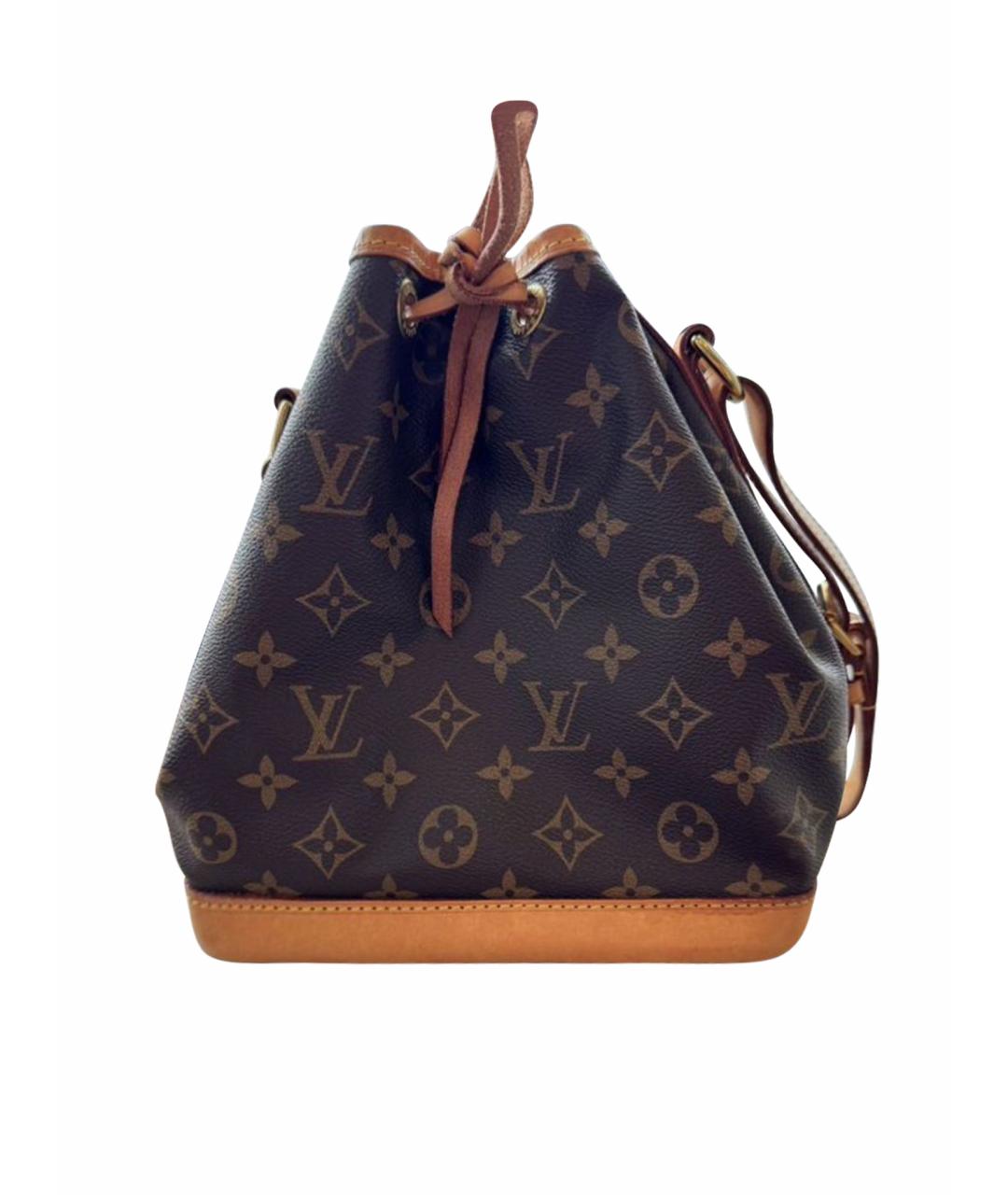 LOUIS VUITTON Коричневая кожаная сумка через плечо, фото 1
