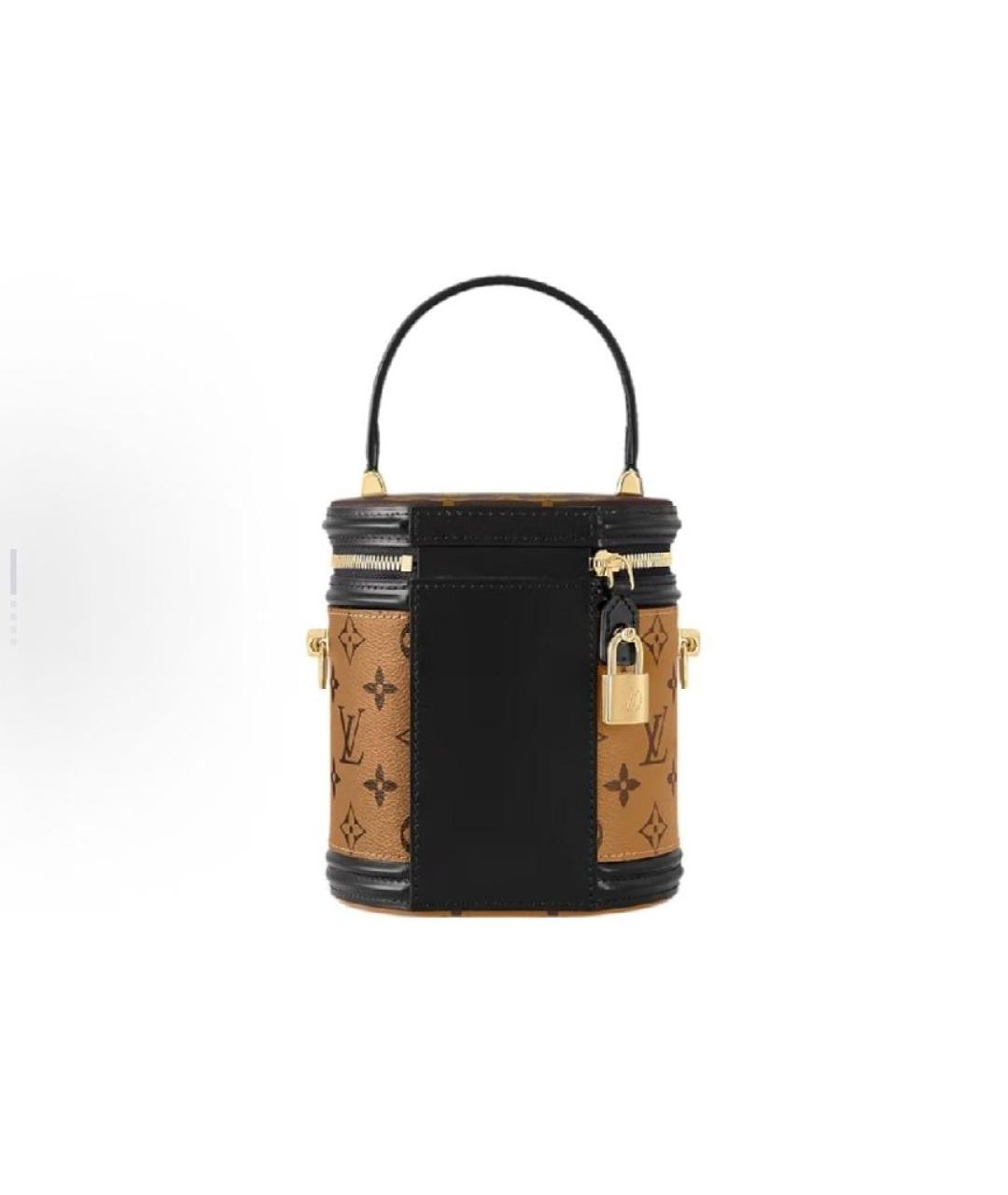 LOUIS VUITTON Коричневая кожаная сумка через плечо, фото 3