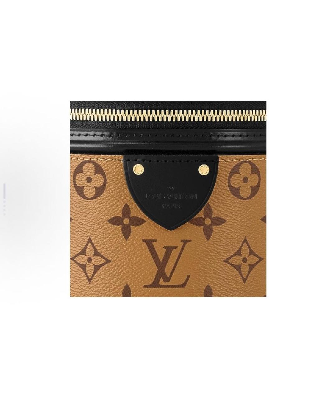 LOUIS VUITTON Коричневая кожаная сумка через плечо, фото 5