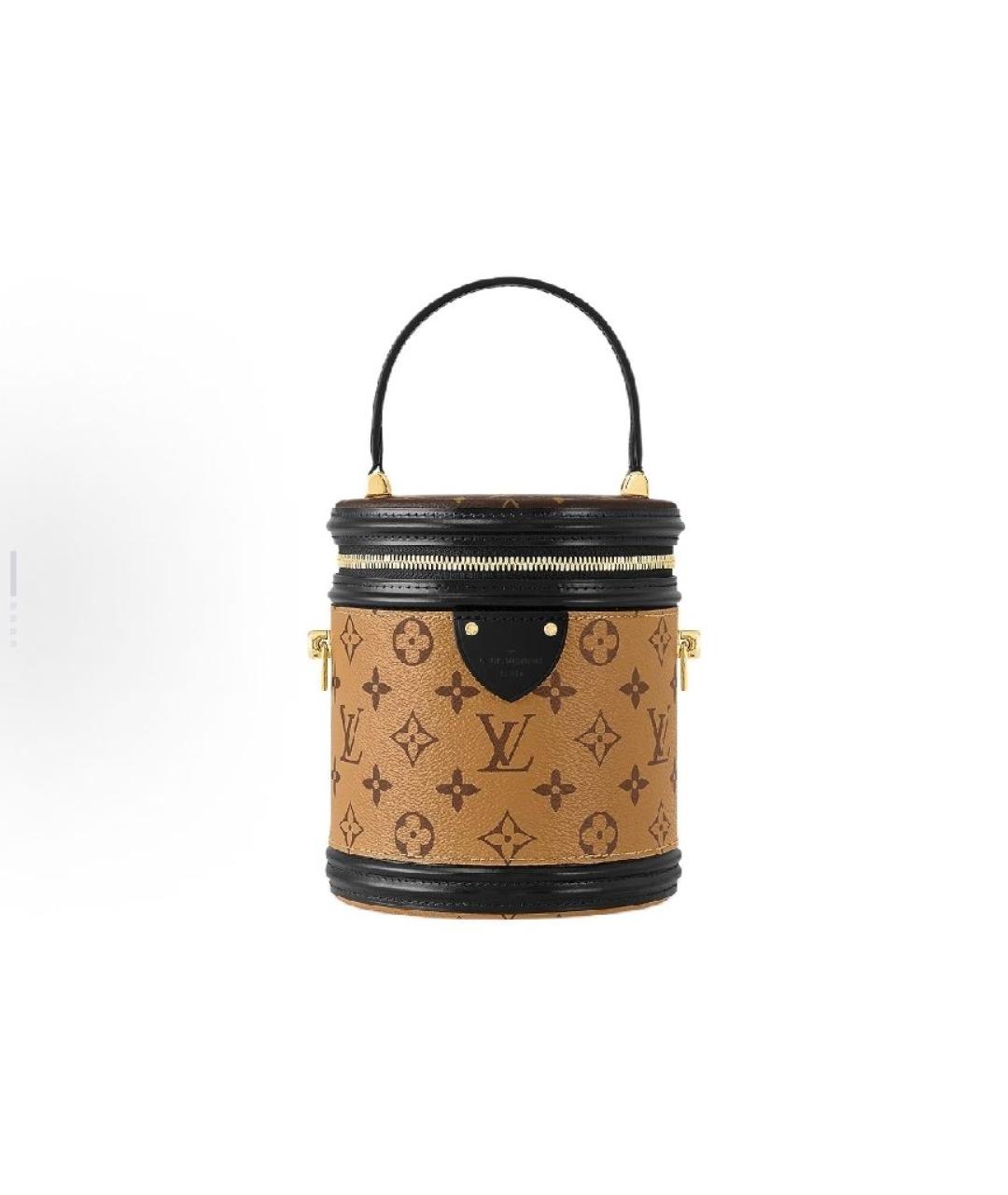 LOUIS VUITTON Коричневая кожаная сумка через плечо, фото 8