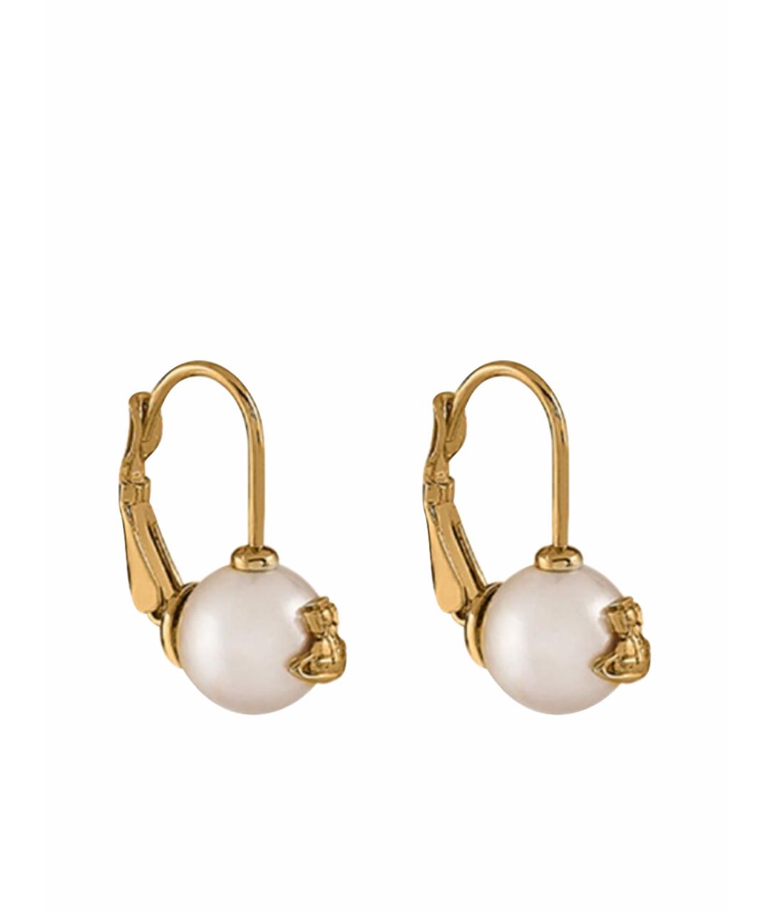 VIVIENNE WESTWOOD Золотые жемчужные серьги, фото 1