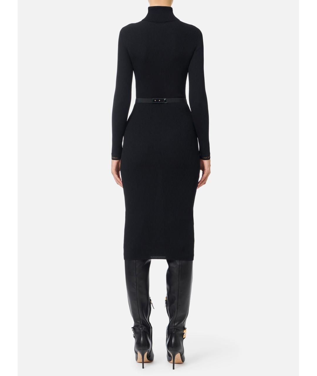 ELISABETTA FRANCHI Черное платье, фото 3