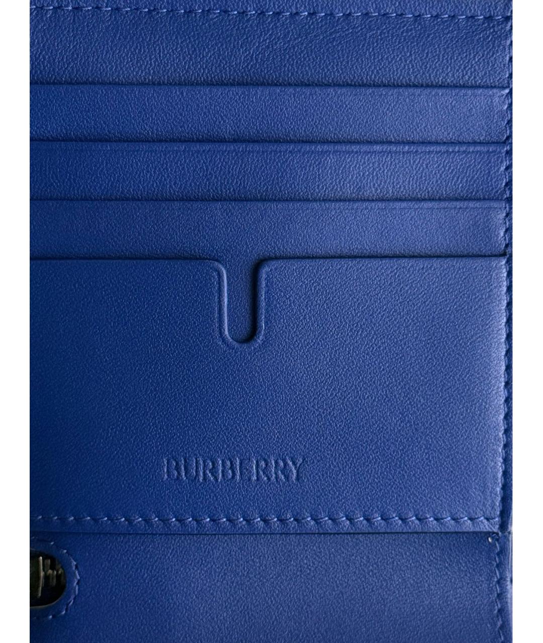 BURBERRY Синий кошелек, фото 4