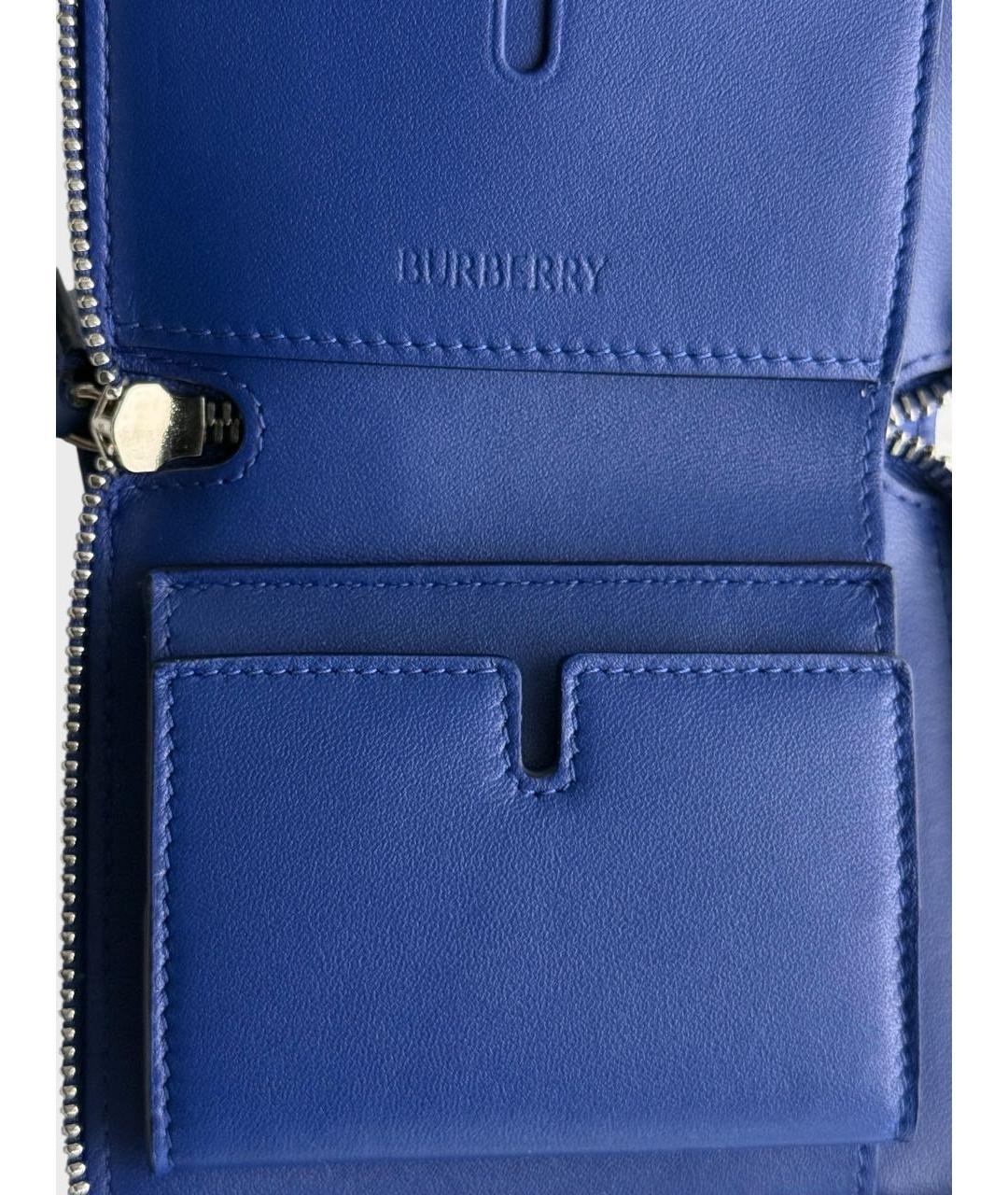 BURBERRY Синий кошелек, фото 3