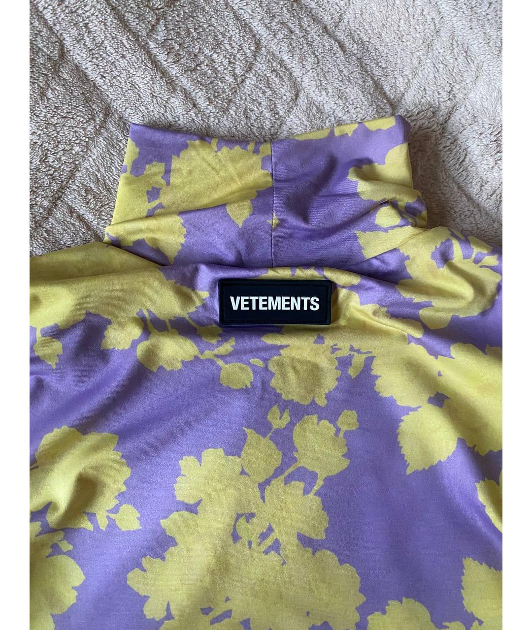 VETEMENTS Мульти полиамидовое коктейльное платье, фото 6