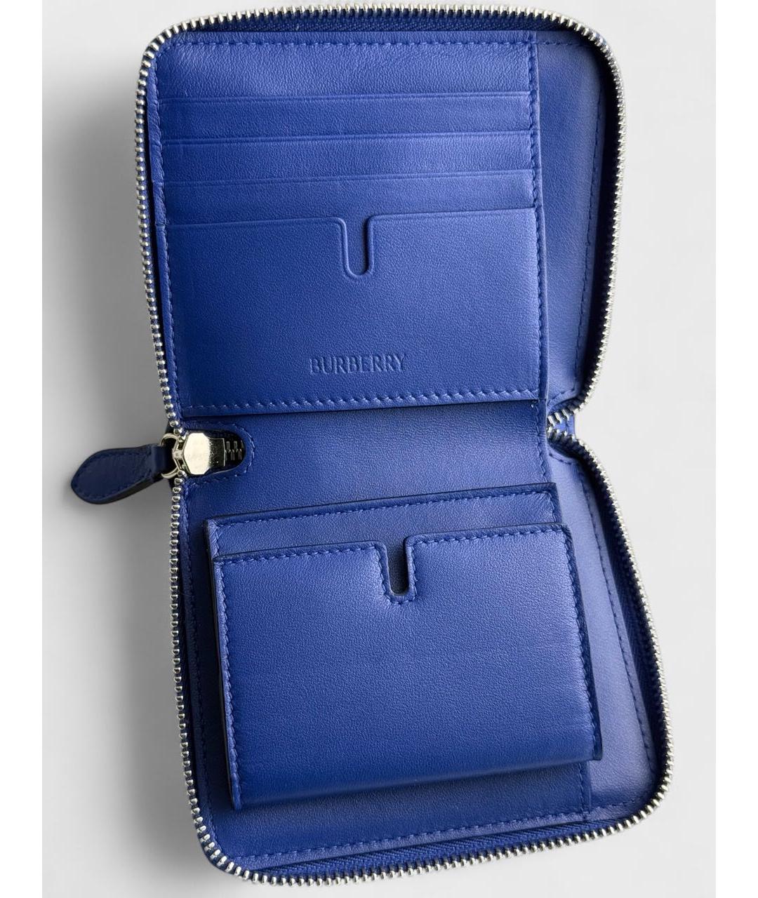 BURBERRY Синий кошелек, фото 2