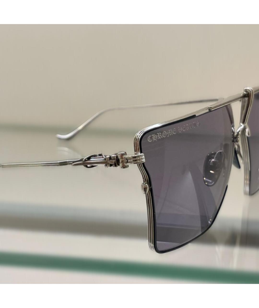 CHROME HEARTS Серебряные солнцезащитные очки, фото 3