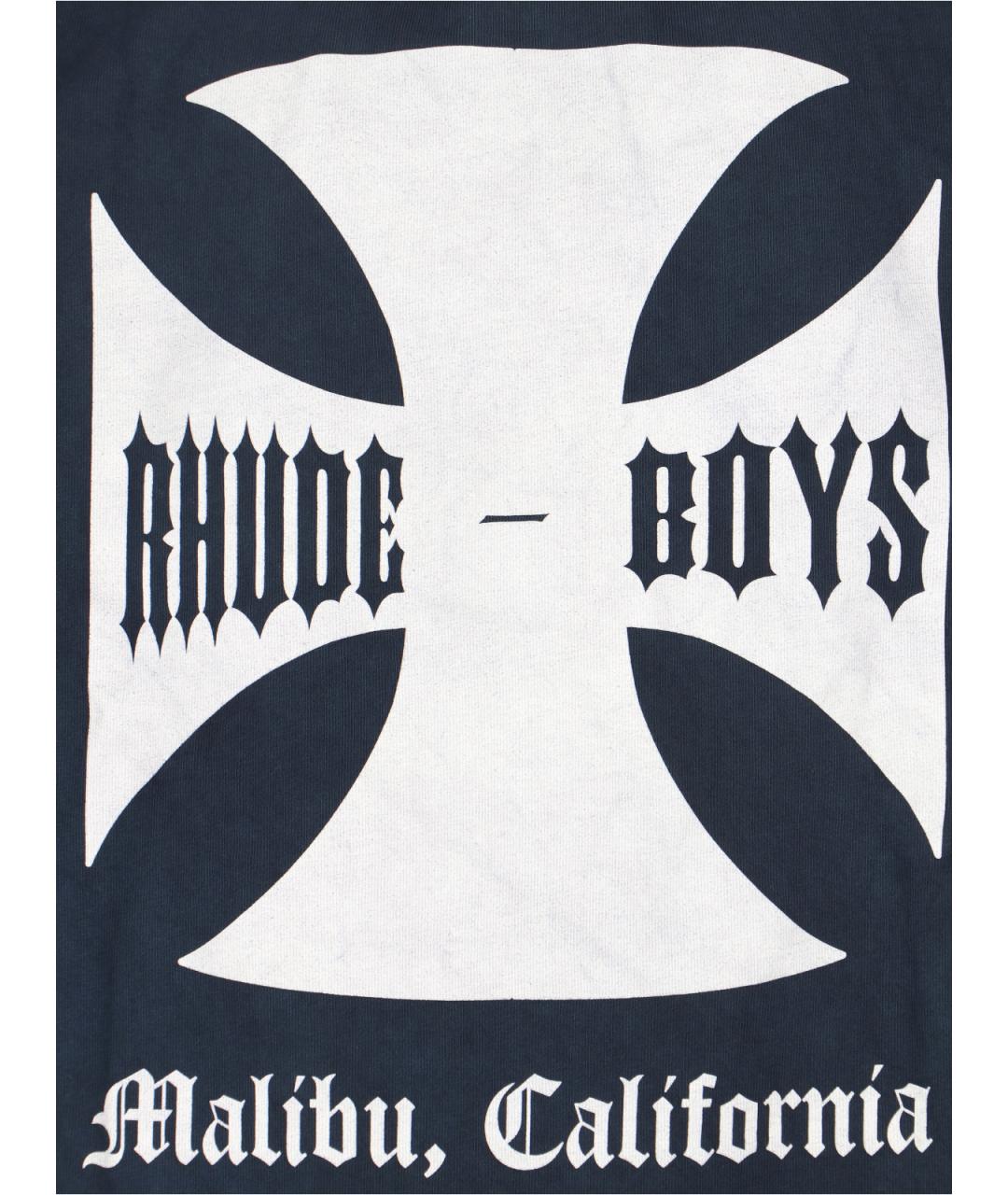 RHUDE Антрацитовая хлопковая футболка, фото 3