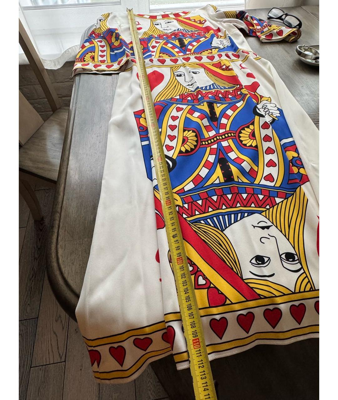 DOLCE&GABBANA Мульти шелковое платье, фото 6