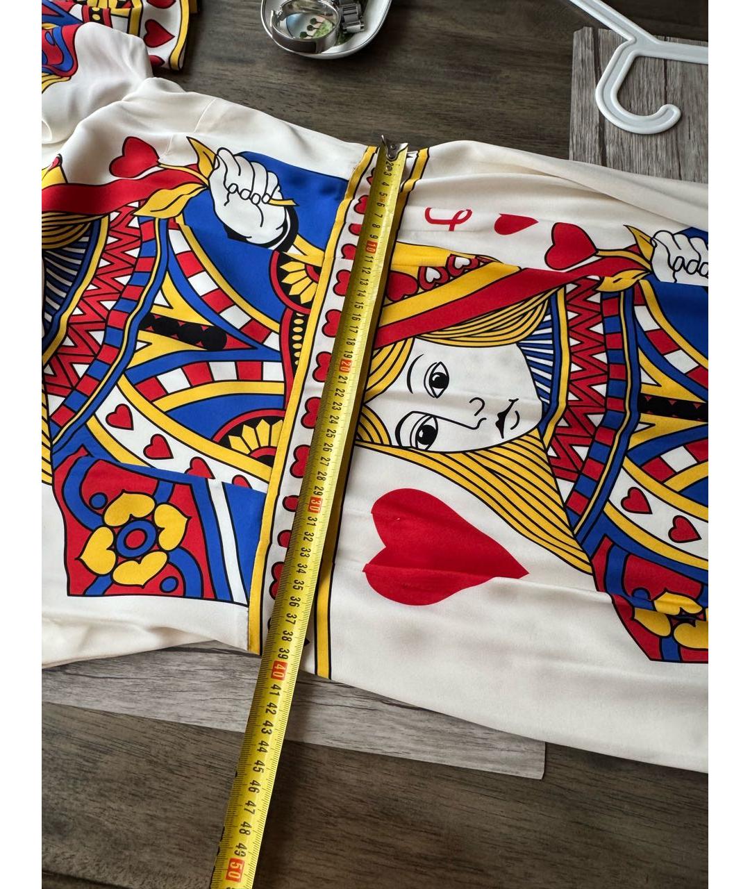 DOLCE&GABBANA Мульти шелковое платье, фото 4