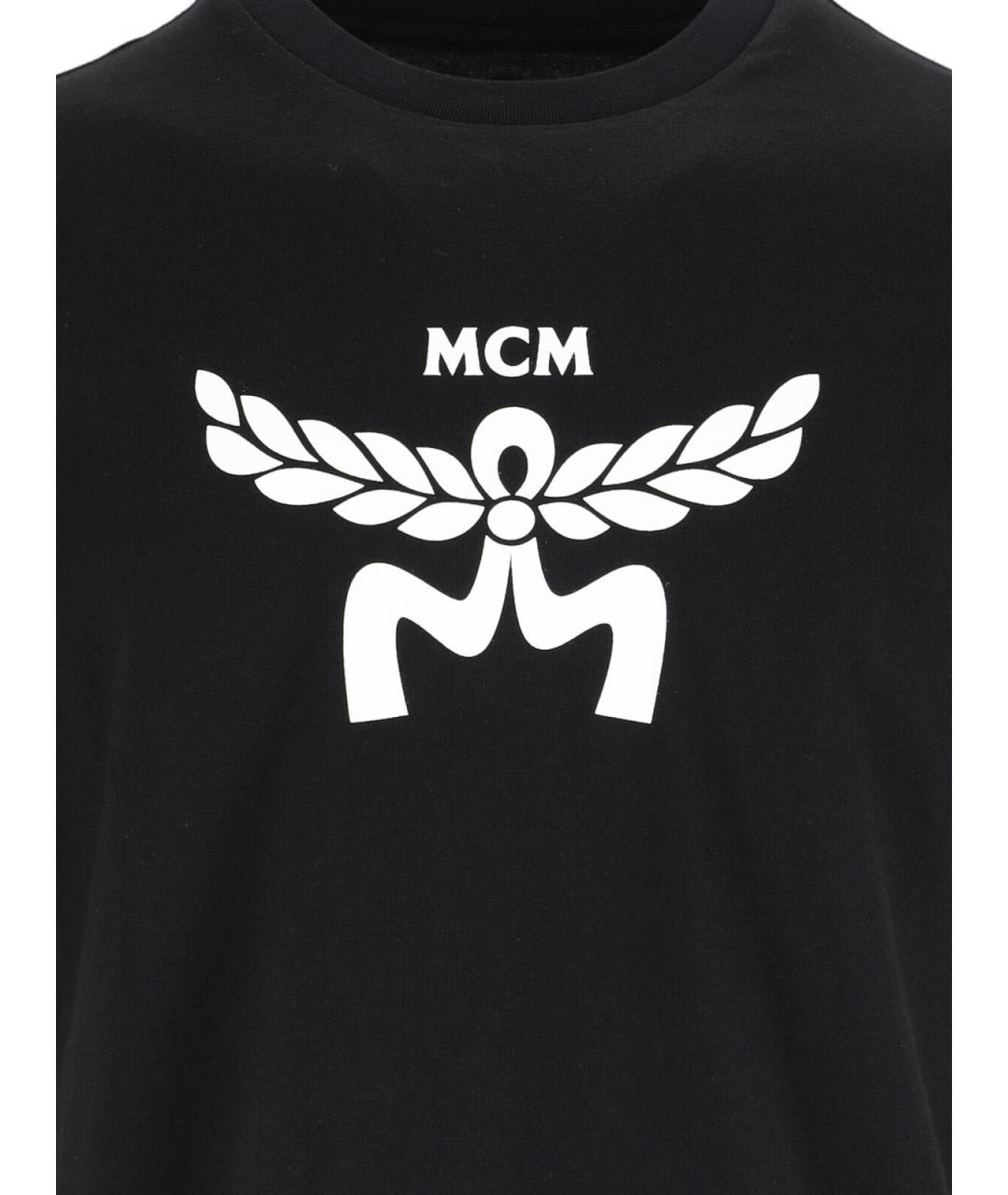 MCM Черная хлопковая футболка, фото 3