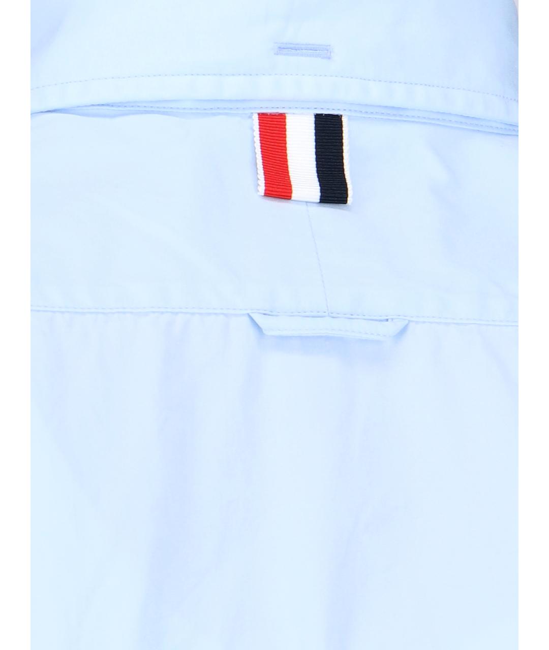 THOM BROWNE Голубая кэжуал рубашка, фото 5