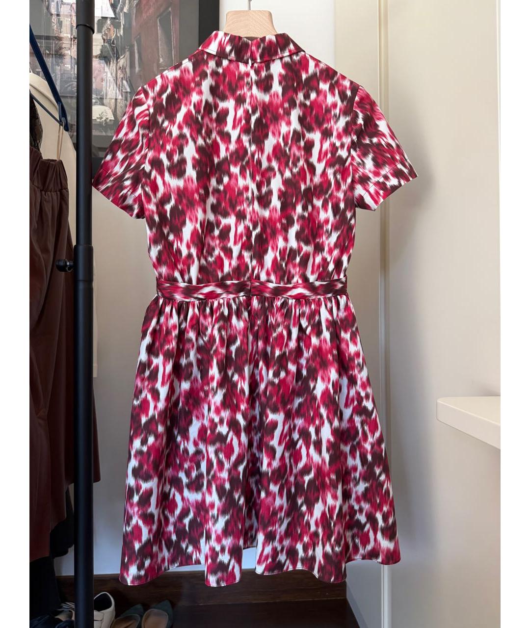 CHRISTIAN DIOR Мульти хлопковое повседневное платье, фото 2