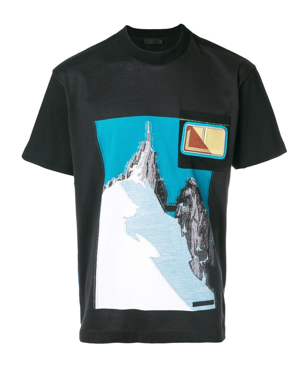 PRADA Мульти хлопковая футболка, фото 1