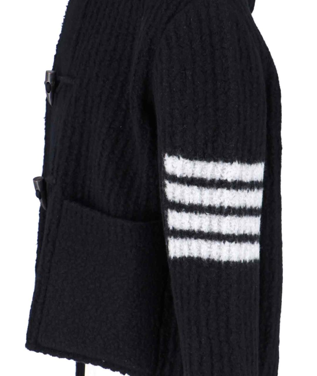 THOM BROWNE Черная шерстяная куртка, фото 3