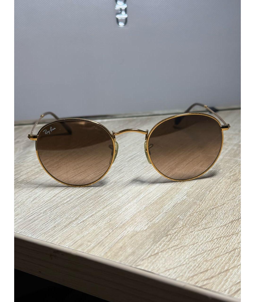 RAY BAN Коричневые солнцезащитные очки, фото 5
