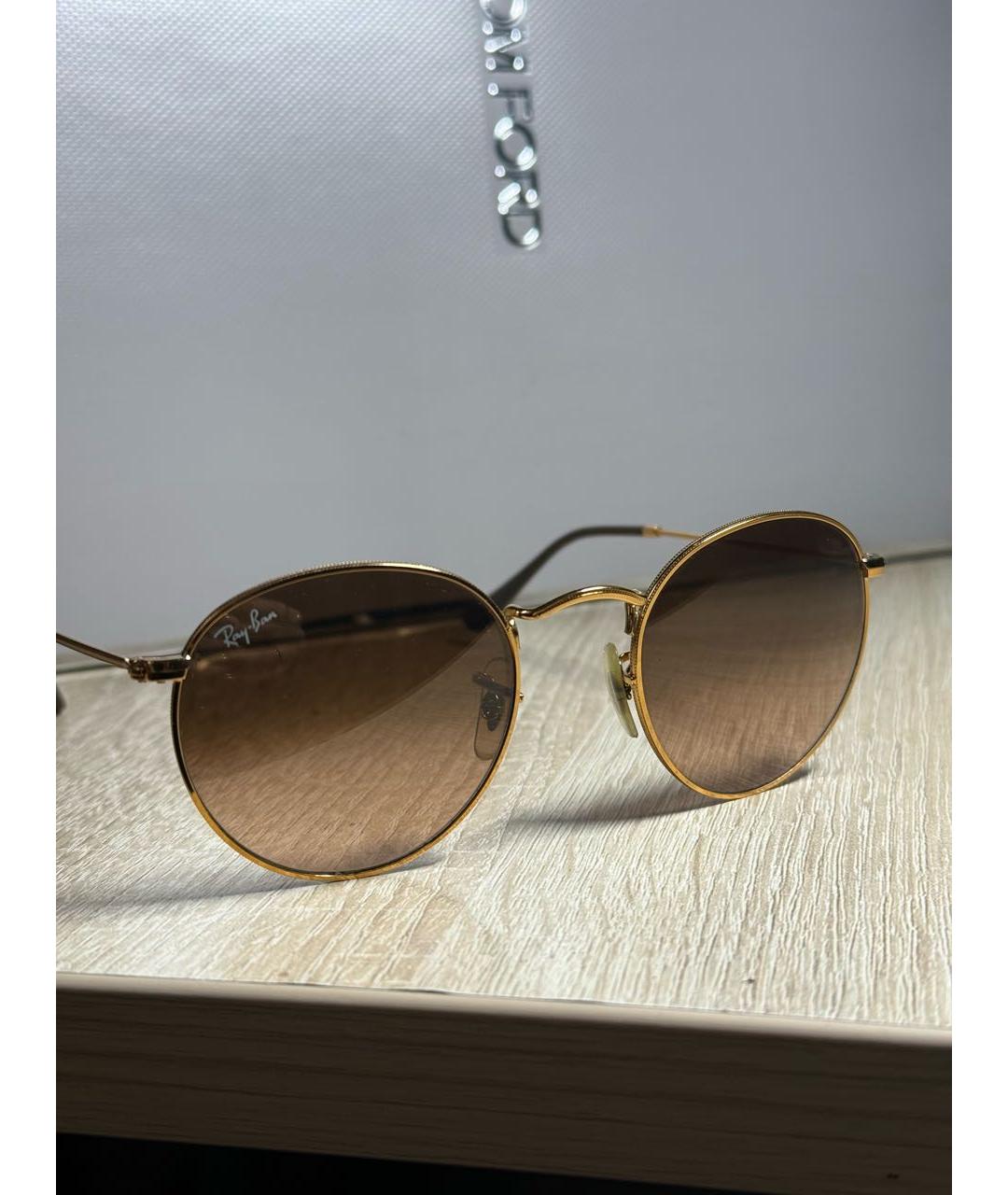RAY BAN Коричневые солнцезащитные очки, фото 2