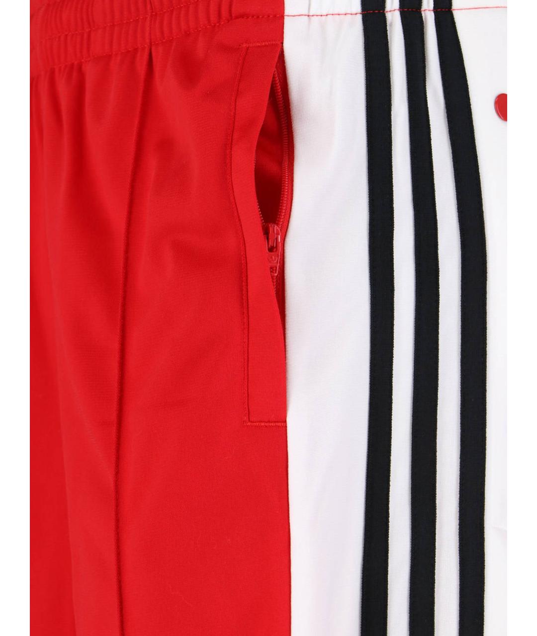 ADIDAS Красные прямые брюки, фото 4