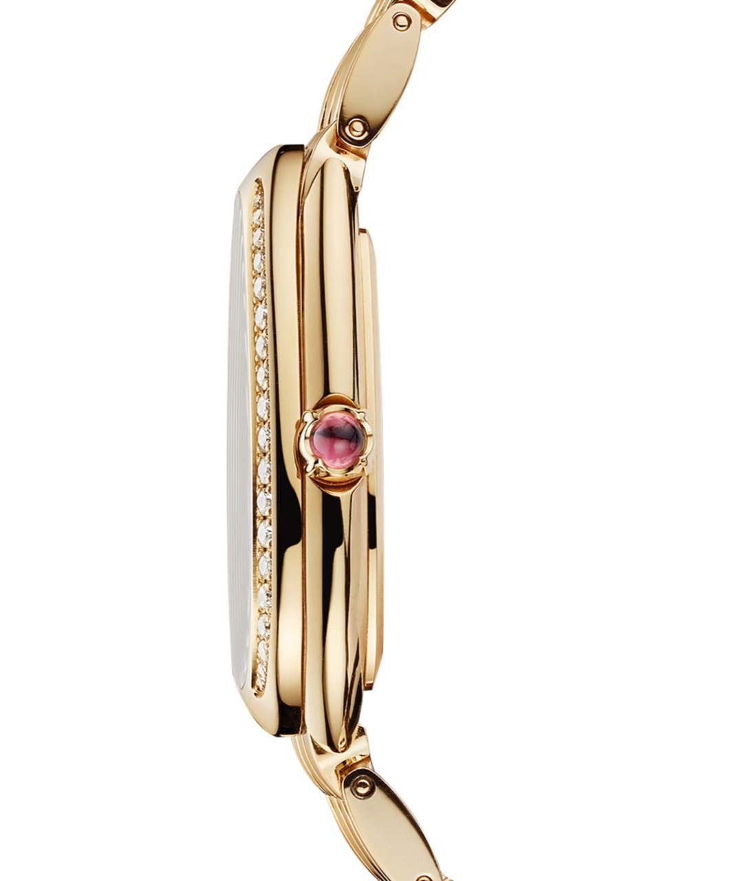 BVLGARI Белые часы из желтого золота, фото 3
