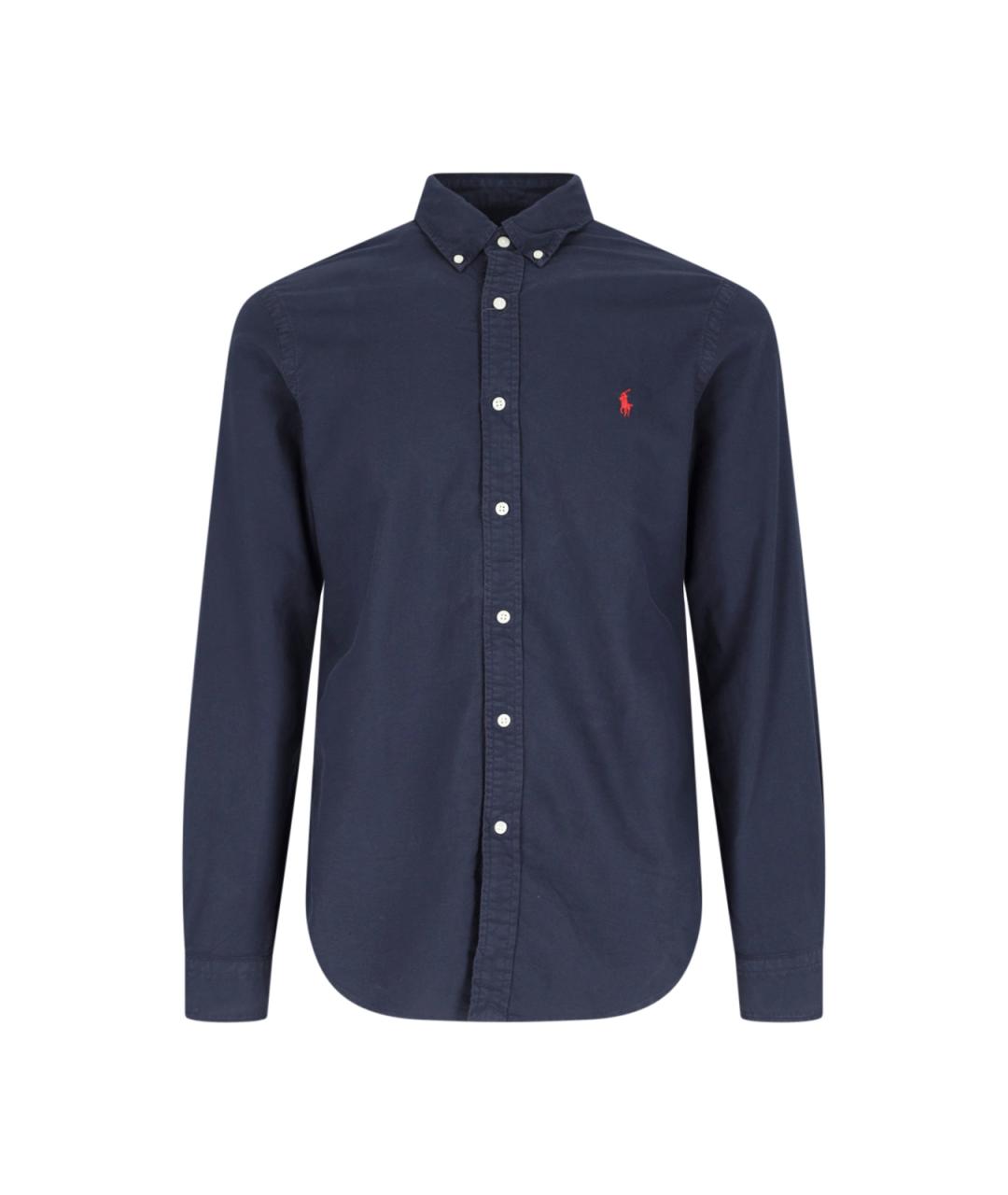 POLO RALPH LAUREN Темно-синяя хлопковая кэжуал рубашка, фото 1