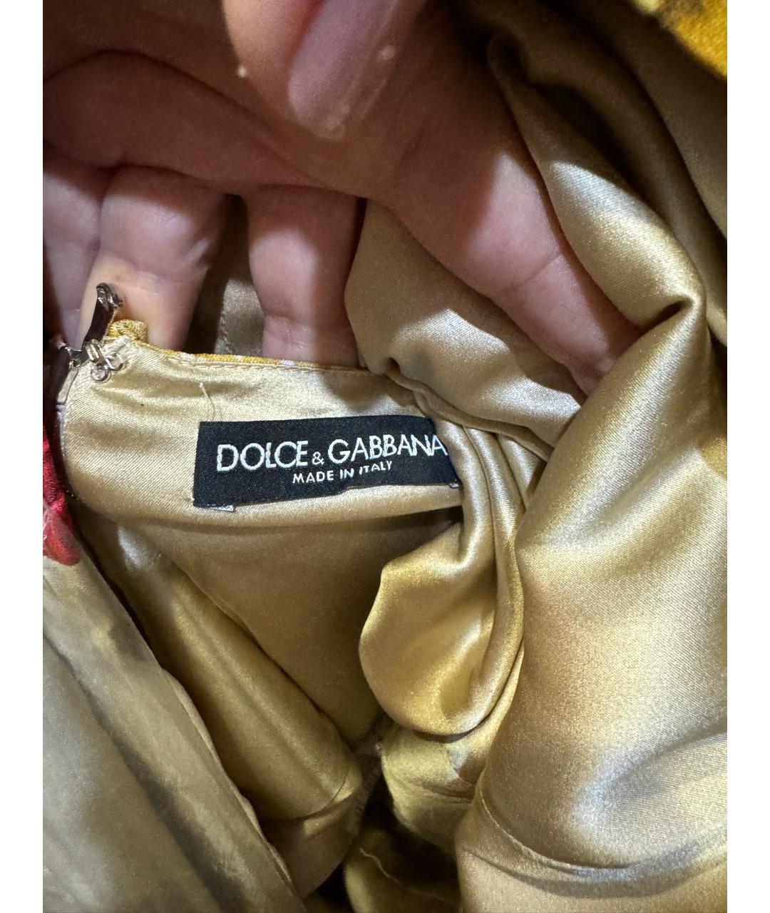 DOLCE&GABBANA Мульти вискозное вечернее платье, фото 7