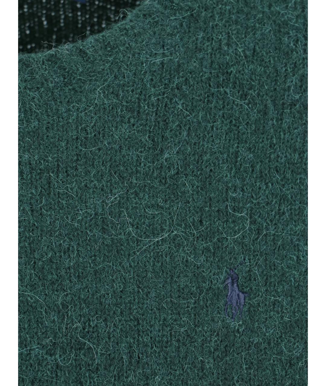 POLO RALPH LAUREN Зеленый шерстяной джемпер / свитер, фото 3