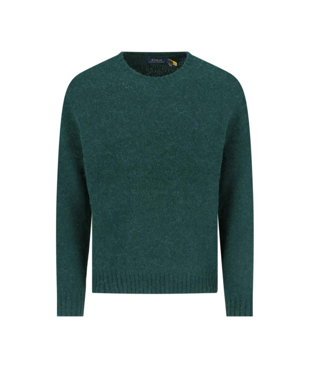 POLO RALPH LAUREN Зеленый шерстяной джемпер / свитер, фото 1