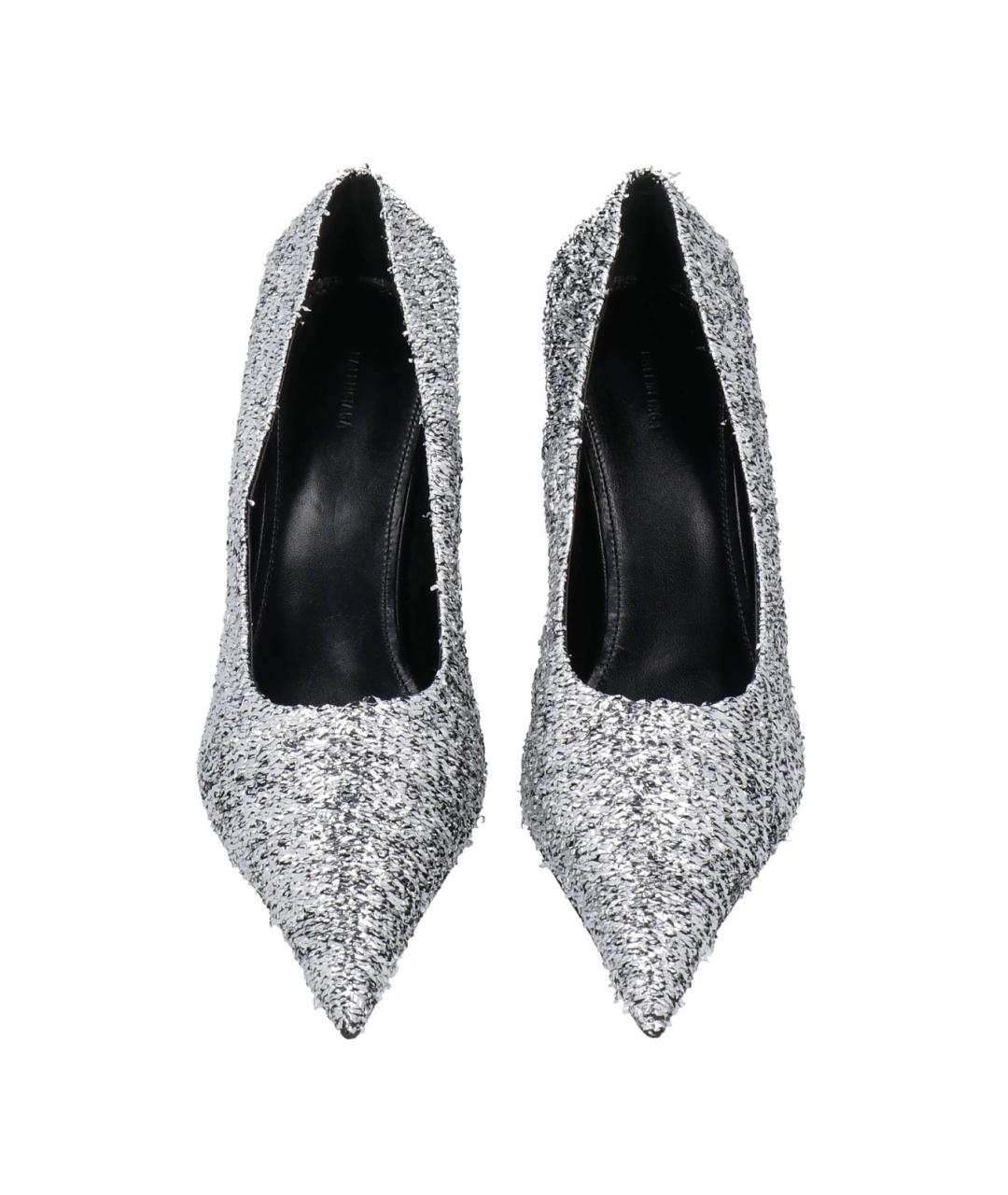 BALENCIAGA Серебряные туфли, фото 3