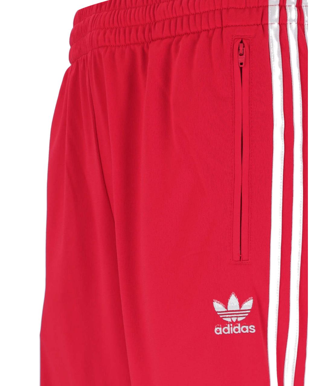 ADIDAS Красные полиэстеровые повседневные брюки, фото 4