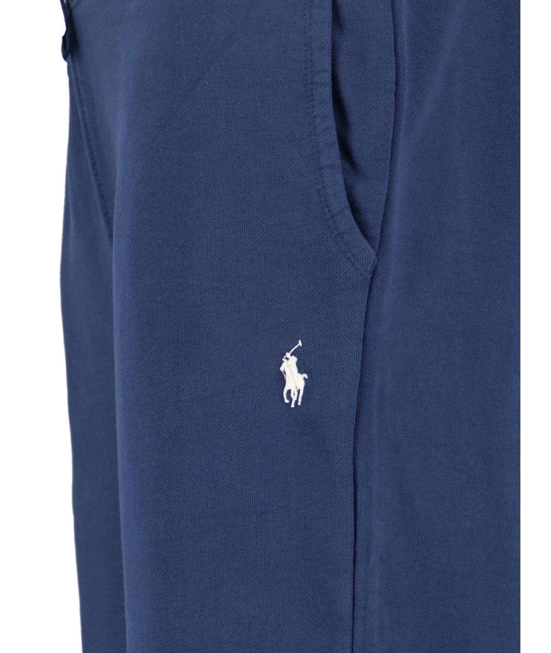 POLO RALPH LAUREN Синие хлопковые повседневные брюки, фото 3