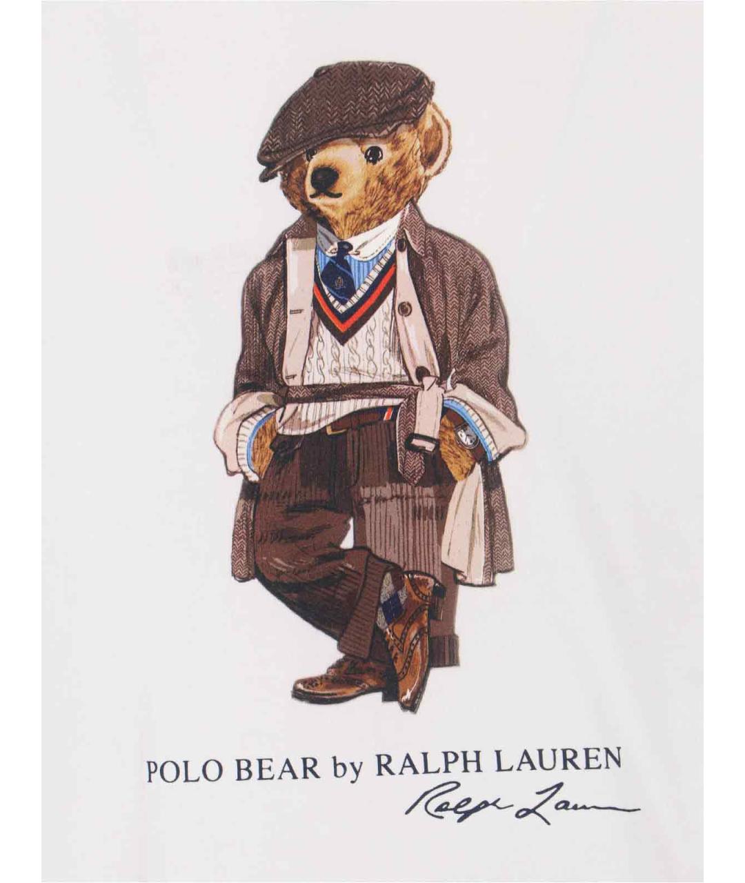 POLO RALPH LAUREN Белая хлопковая футболка, фото 3